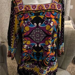 Peck & Peck Multicolor Patterned Blouse